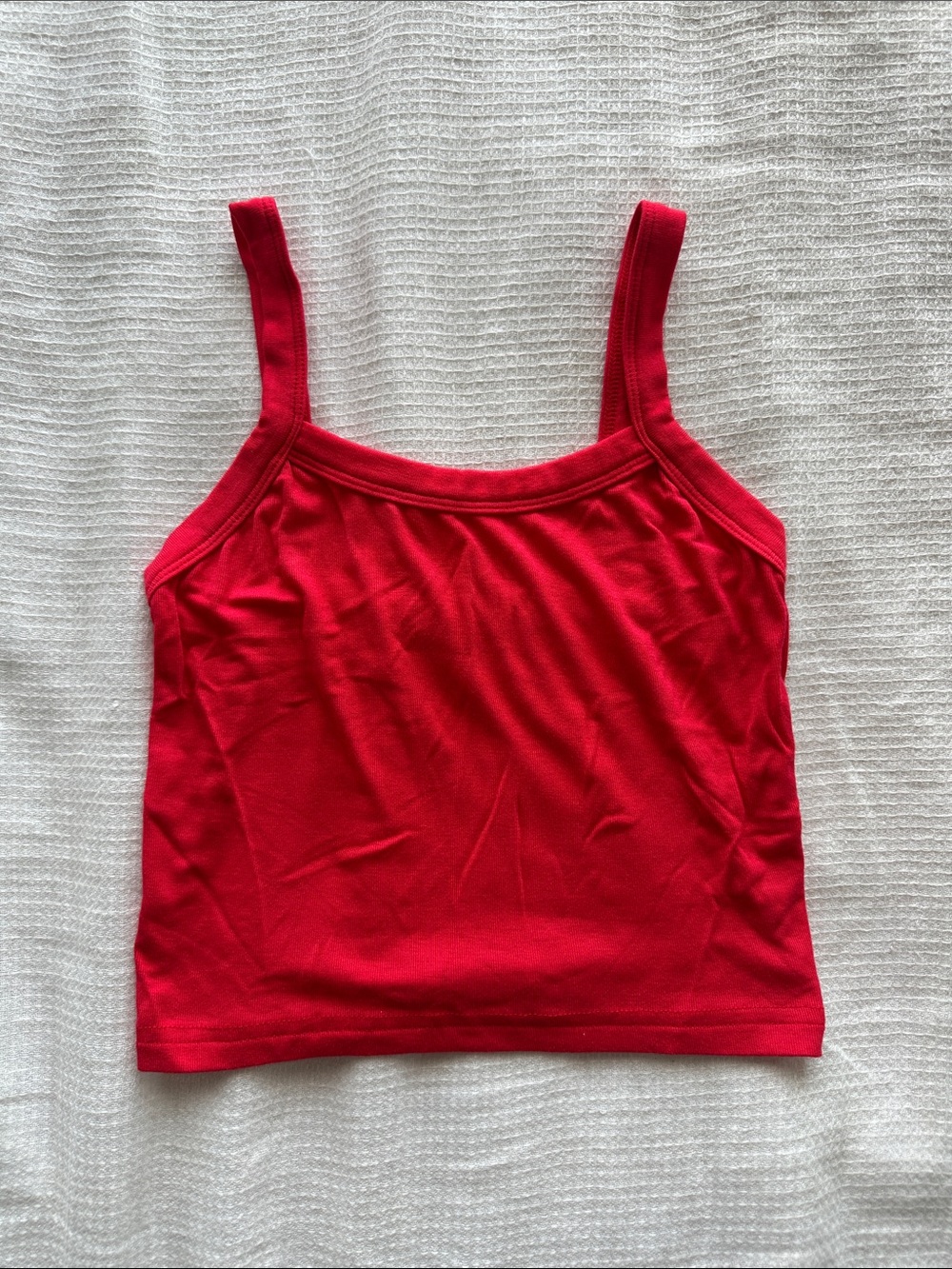 Red Women's Tank Top — Classic Scoop Neck